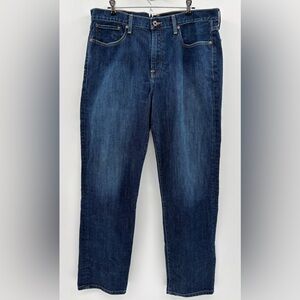 Lucky Brand Mens 38x32 Blue 329 Classic Straight Denim Jeans Dark Wash